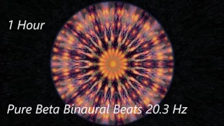 Pure Beta Binaural Beats 20.3 Hz [1 Hour]