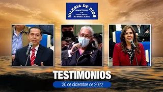 Testimonios 20 de diciembre de 2022 - Iglesia de Dios Ministerial de Jesucristo Internacional