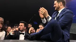 Michael Bublé blown away by a fan singing Crazy Little Thing Called Love during his concert