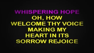 SC2020 07   Gospel   Whispering Hope [karaoke]