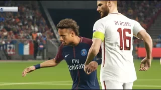 [HD] Neymar vs AS Roma - Gameplay PES 2018 Solo Superstar