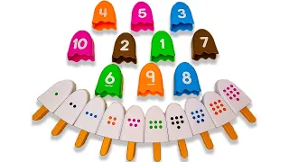 Numbers for Kids! Learn to Count 1 - 10, Toddlers Practice Colors #preschool