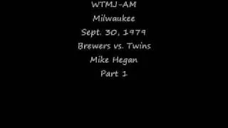 WTMJ Milwaukee Sept. 30, 1979 Brewers vs. Twins Mike Hegan Pt 1 .wmv