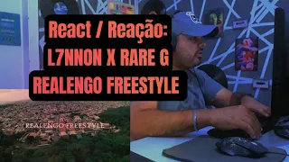 REACT / REACÃO: L7NNON x RARE G - REALENGO FREESTYLE 🦍 (Official Video)