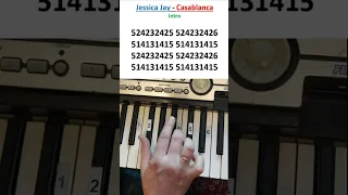 Jessica Jay - Casablanca (Piano tutorial) #casablanca #piano #tutorial #music #believer
