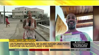 Un turista español se cayó en una acantilado de Mar del Plata cuando se sacaba una foto y murió