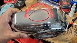 Chrome restoration by polish - S & S Air Cover