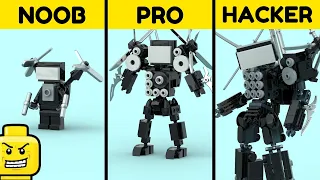 Skibidi Toilet LEGO: Building Titan TVMan Noob Pro Hacker