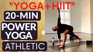 POWER YOGA with HIIT WORKOUT & POP MUSIC 20-minutes l ATHLETIC YOGA TO TRANSFORM YOUR BODY & SOUL