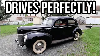 Simple Carb & Exhaust Repairs Have Our 1940 Ford Tudor Driving AMAZING!!