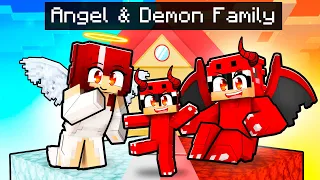 Having An ANGEL/DEMON FAMILY in Minecraft with GIRLFRIEND BULLY!