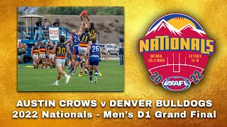 USAFL 2022 Nationals Mens D1 Grand Final - Austin vs Denver