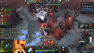 BSJ reacts as Yatoro denies 5 creeps before killing Nine