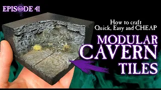 How to craft MODULAR CAVERN TILES (Ultra Quick, Easy and CHEAP)