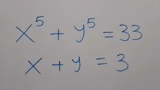 Math Olympiad | A Nice Algebra Problem | X = ? Y = ?