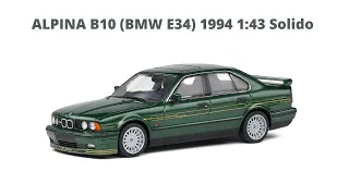 Precision in Miniature: ALPINA B10 (BMW E34) 1994 1:43 Solido Diecast Model Car Review