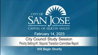 FEB 14, 2023 |  City Council Special Meeting - Priority Setting Session #1