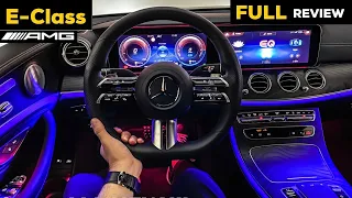 2021 MERCEDES E Class AMG Line FULL NIGHT AMBIENT Review All New Steering Wheel Interior