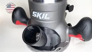 Skil RT1322 and RT1323 Fixed Base Router DigitalContrast Hose Adapter Install