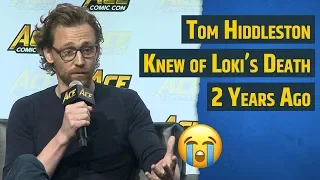 Tom Hiddleston Knew About Loki's Death 2 Years Ago | ACE Comic Con Seattle
