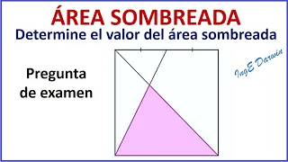 Resuelve este problema de área sombreada sin datos numéricos ! Ejercicio 1