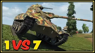 T71 - 13 Kills - 1 VS 7 - World of Tanks Gameplay