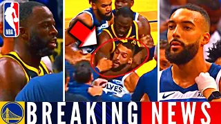 🚨 DRAYMOND GREEN AND KLAY THOMPSON, JADEN MCDANIELS EJECTED AND GREEN CHOKING RUDY GOBERT! GSW NEWS