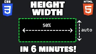 Learn CSS height and width in 6 minutes! 📏