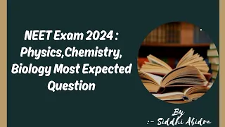 || 🔴NEET 2024🔴 || CHEMISTRY MOST REPEATED PYQ'S💯 || SIDDHI ABIDRA ||