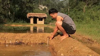 Primitive technology: Farmland, Irrigation (Water supply by bamboo tube for to irrigate rice) Part 2