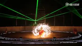 Chinese Shaolin Kungfu with Fireworks Show