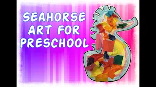 Wednesday Art - Tissue Paper Seahorse Art