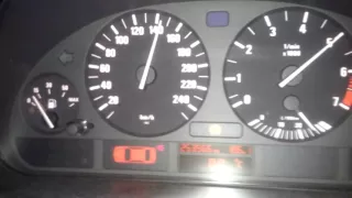 BMW e39 520i acceleration 0-180 km/h