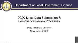 DLGF Webinar - Sales Submission Overview & Demo