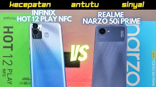 SENGIT! DUEL Realme Narzo 50i Prime vs Infinix Hot 12 Play NFC Indonesia, ADU Entry Level TERBAIK?!