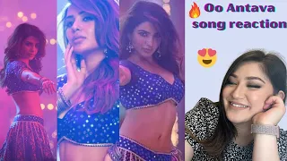 Afghan Girl reacts to Oo Antava (Telugu) Full Video Song | Pushpa Songs | Allu Arjun| DSP |Samantha