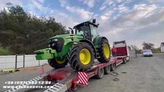 Трактор John Deere 7730 прямує в Херсонську обл. с. Стара Маячка. Вітаємо нового власника!