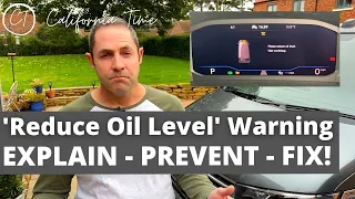 Reduce Oil Level Warning - VW Transporter and California T6.1 - EXPLAIN, PREVENT & FIX!