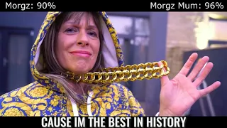 Morgz vs Morgz Mum (with Healthbars)