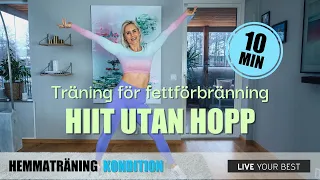 Gå ner i vikt snabbt med HIIT träning - Träna hemma för fettförbränning - utan hopp