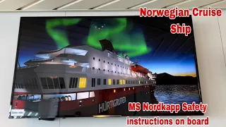 MS Nordkapp Safety instructions |Norwegian Cruise ship | Hurtigruten