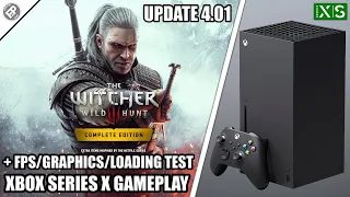 Witcher 3: Update 4.01 - Xbox Series X Gameplay + FPS Test