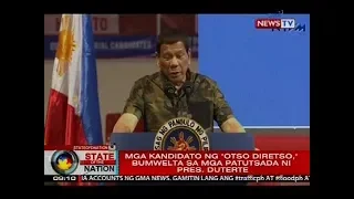 Pres. Duterte, binira ang mga kandidato ng 'Otso Diretso'