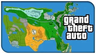 Awesome Grand Theft Auto USA Concept Map! (Vice City, Liberty City, Los Santos & More) [GTA V]