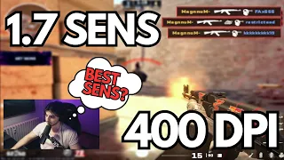 1.7 SENS, 400 DPI in CS2