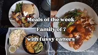 Ep 5 |Meals of the week | Family of 7 | Large family evening meals | fussy eatters. 🍛🥔🍡