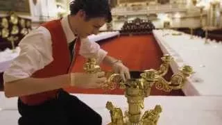 Transforming the Ballroom at Buckingham Palace for a State Banquet