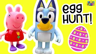 Bluey Easter - Bluey and Peppa Pig Easter Egg Hun Compilation!