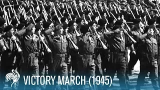 Victory March Of The 51st Highland Division (1945) | British Pathé