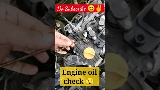 Check engine oil | #yotubeshorts